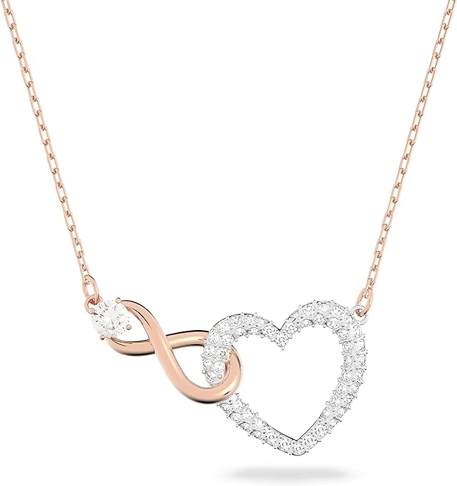 Entdecken Sie zeitlose Eleganz: Die Swarovski Infinity Heart Halskette
